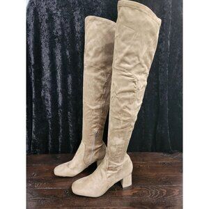 NEW  Marc Fisher Charlotte Tan Over the Knee Boots/Sz. 7M